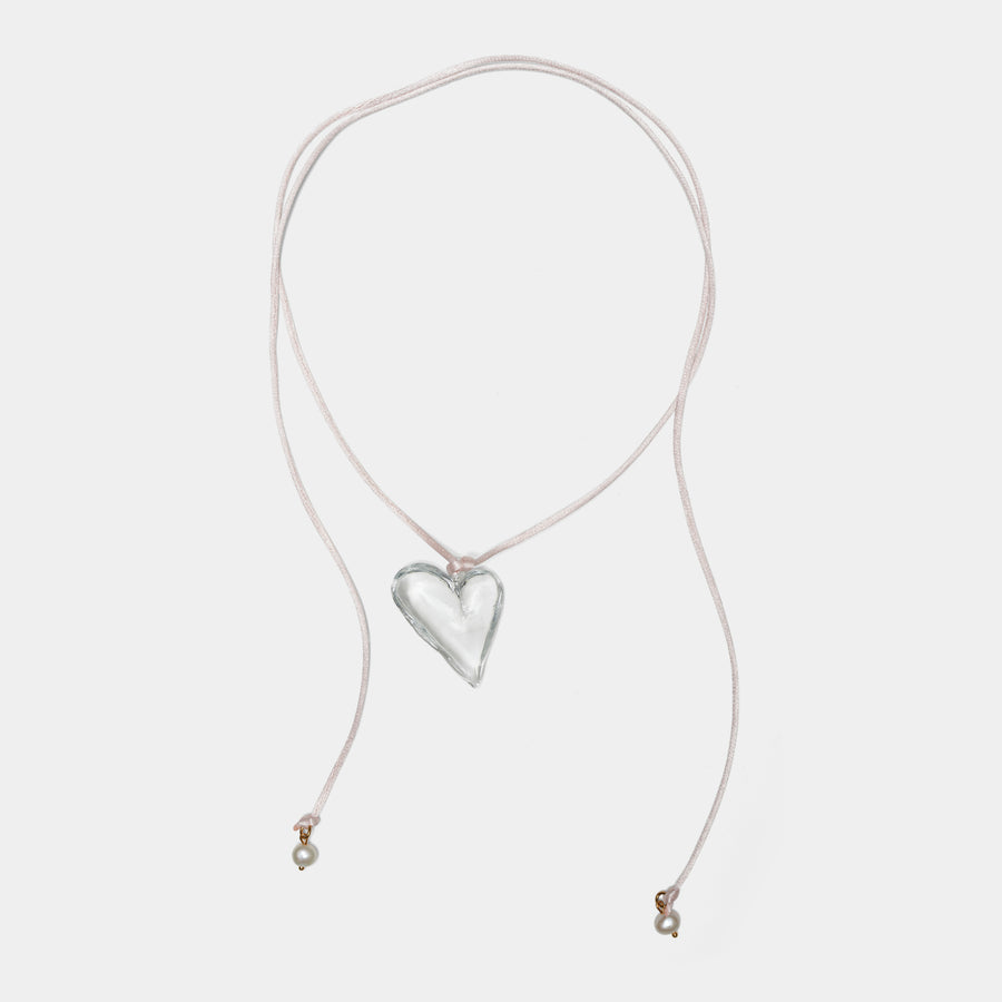 Heart of Glass Cord Necklace