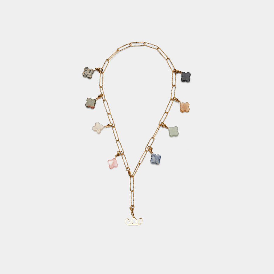 Detachable Clover Charm Necklace