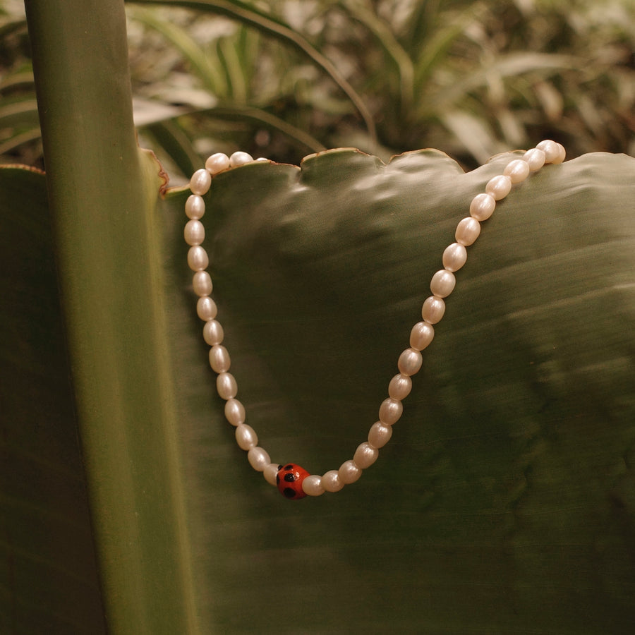 Ladybird Pearl Choker