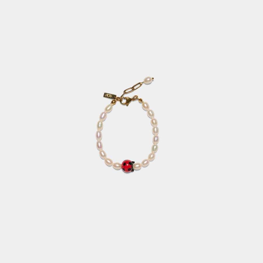 Ladybird Pearl Bracelet