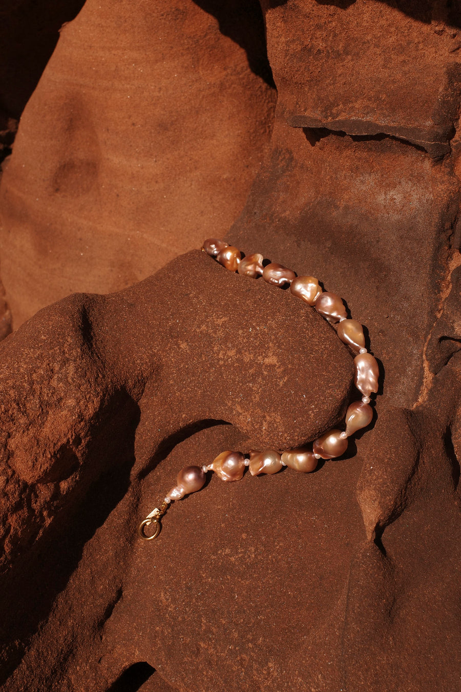 Pink Large Baroque Choker