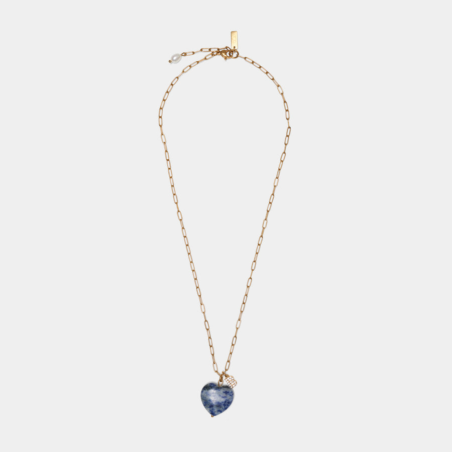 Initial Heart Chain Necklace