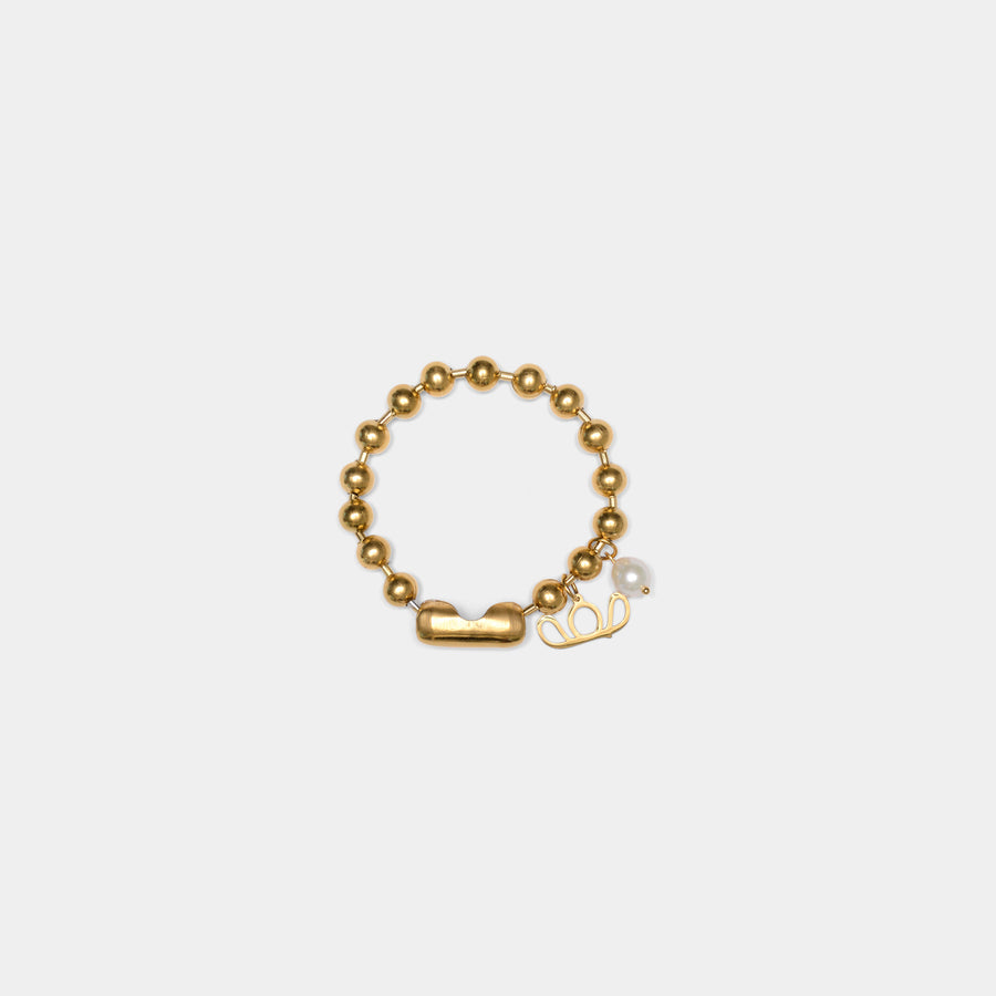 Labelled Ball Chain Bracelet