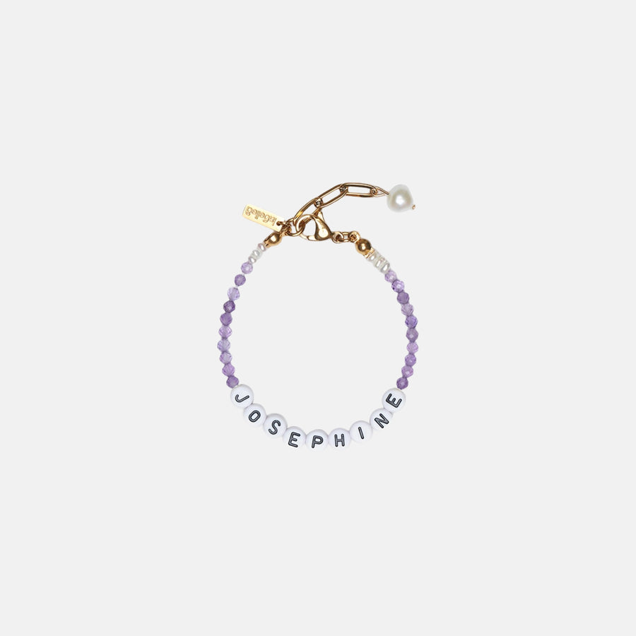 Personalized Amethyst Bracelet