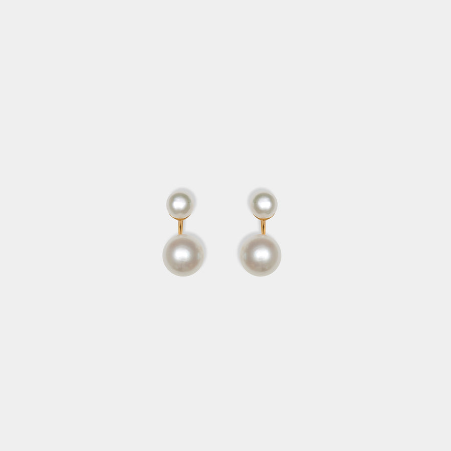 Double Pearl Earrings