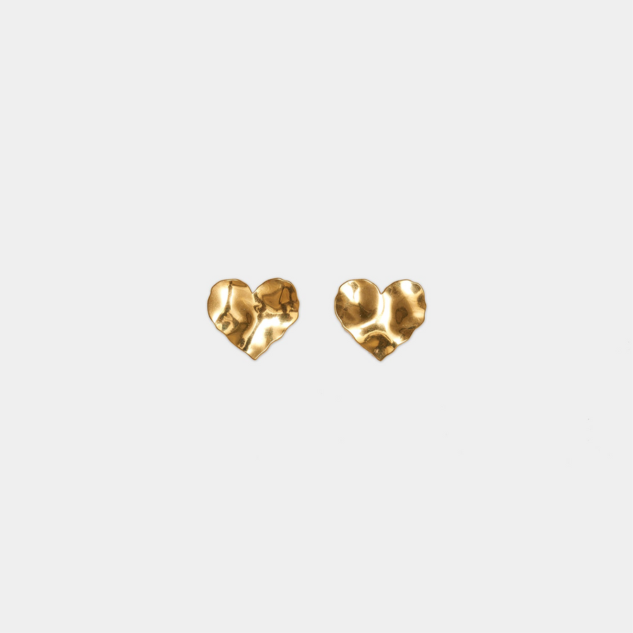 Golden Heart Studs