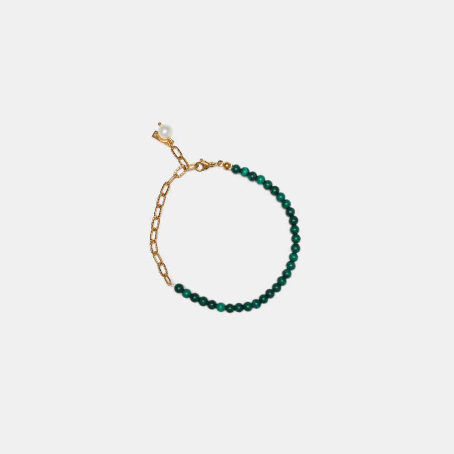 Malachite Chain Anklet