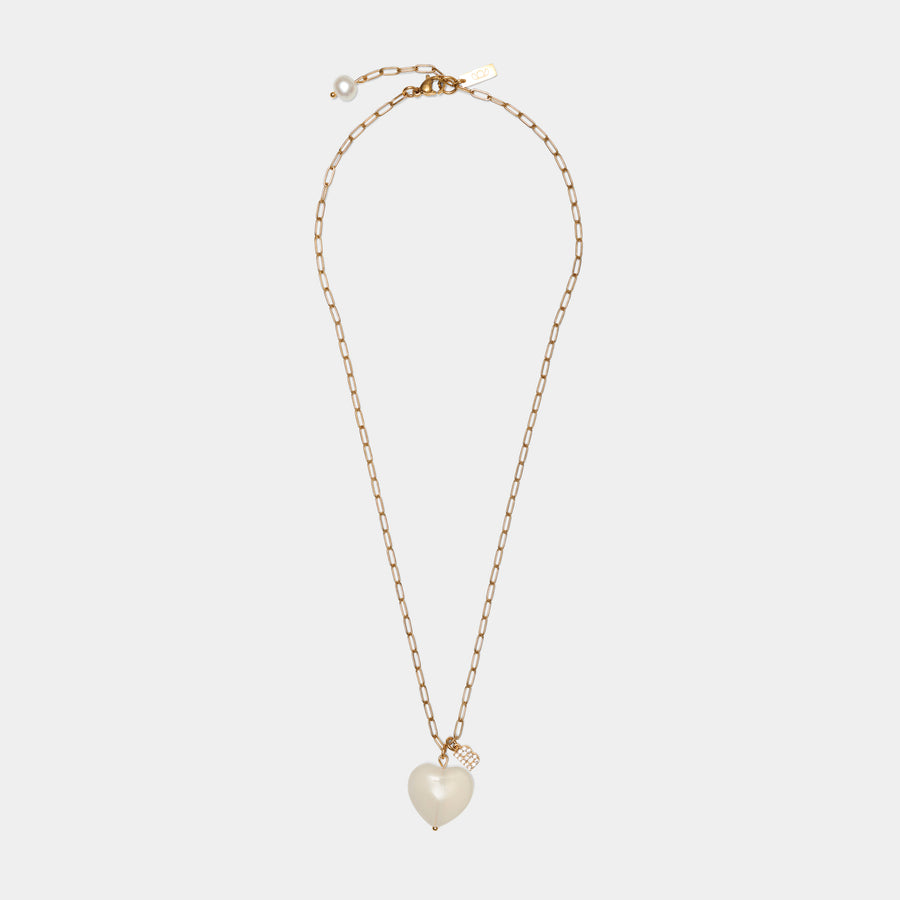 Initial Heart Chain Necklace