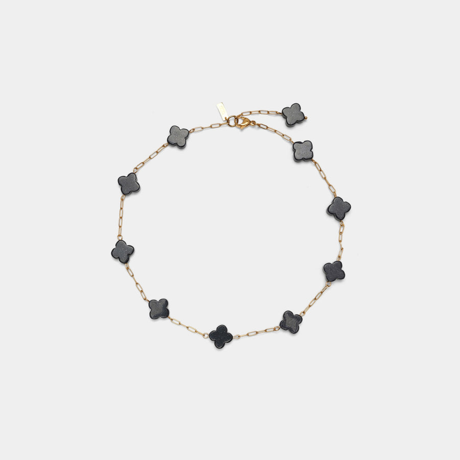 Sandstone Clover Chain Necklace