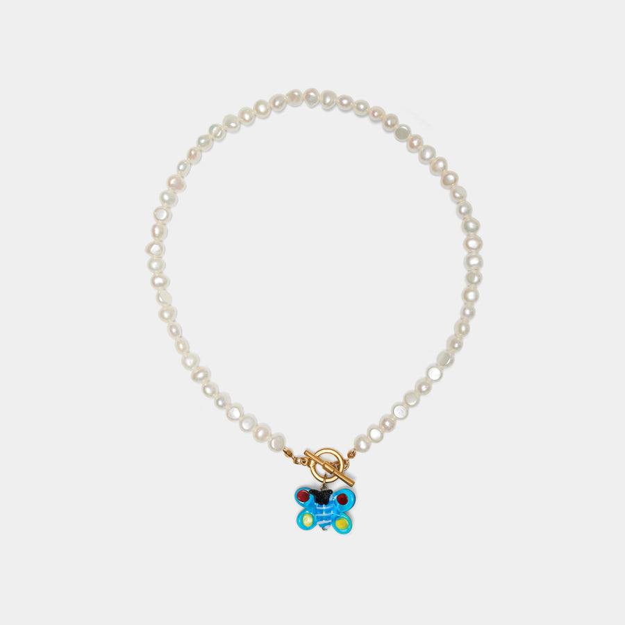 Butterfly Pearl Choker