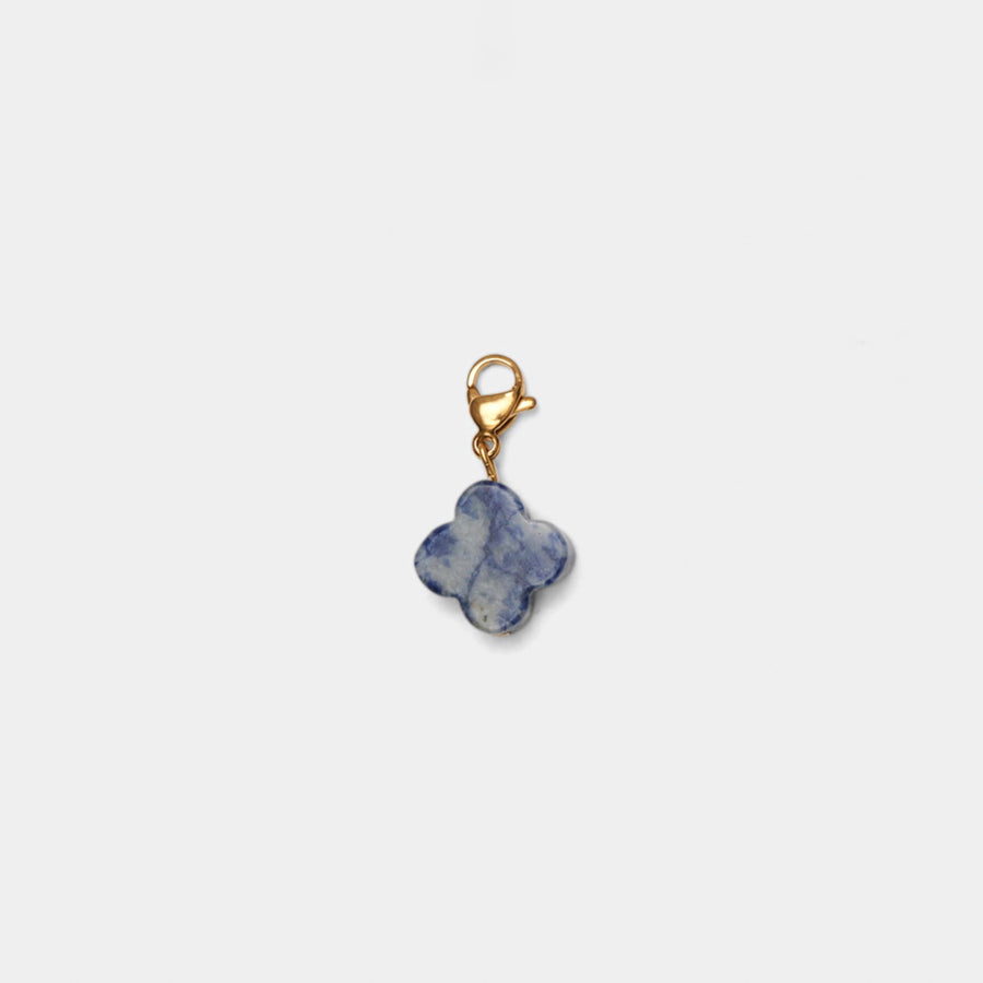 Gemstone Clover Charm