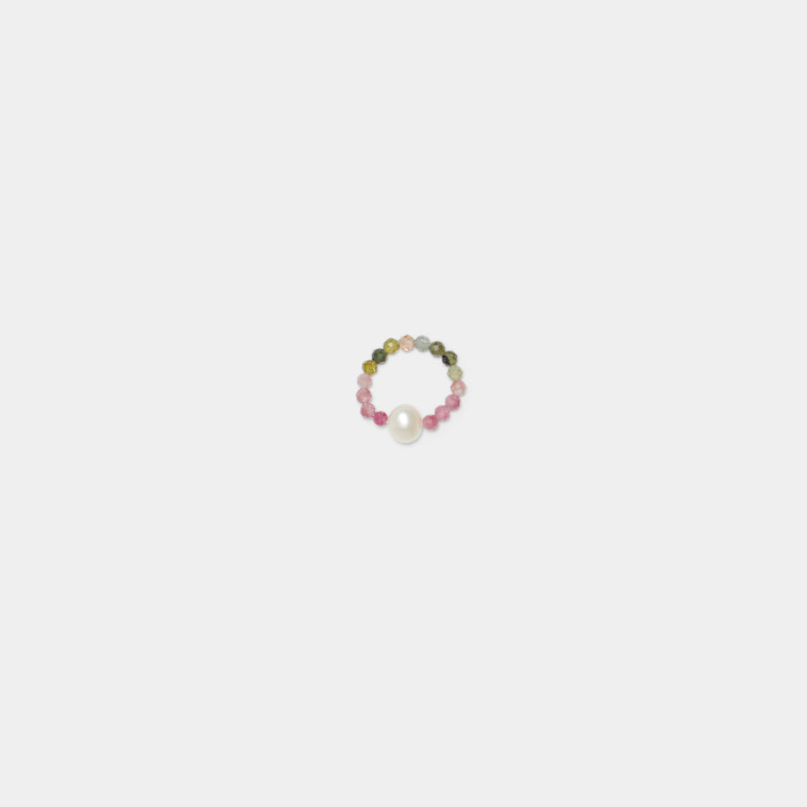 Gemstone Pearl Ring