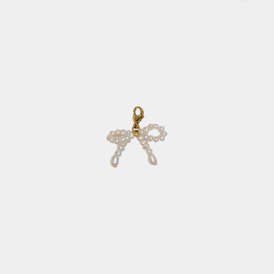 Pearly Bow Charm