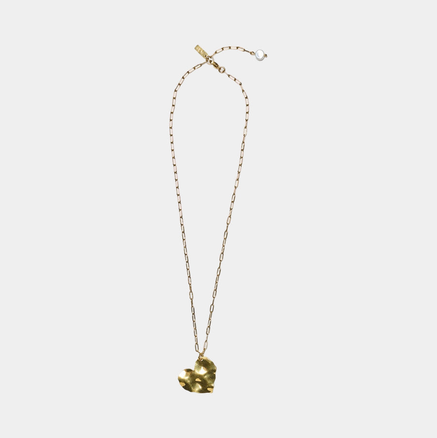 Golden Heart Chain Necklace