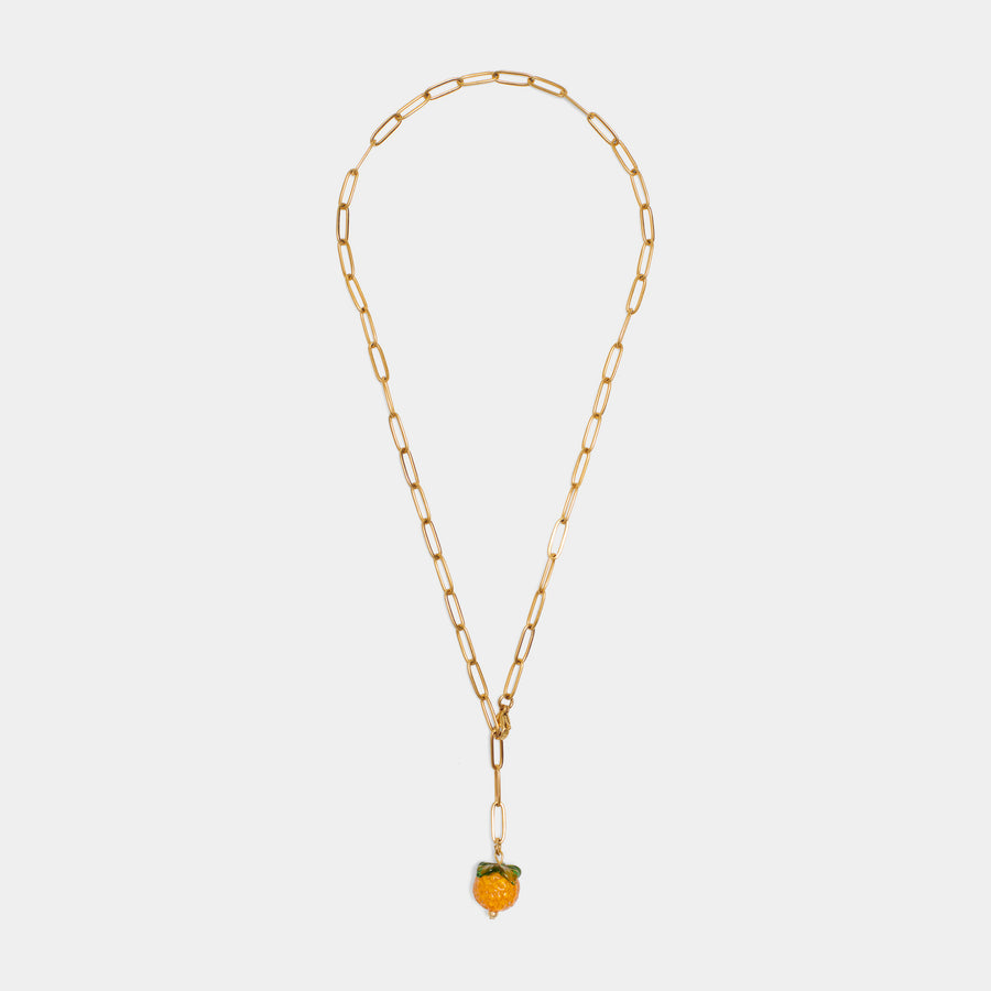 Orange Chain Necklace