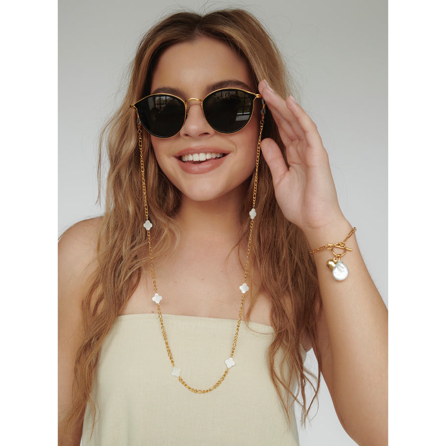 Shell Leaf Sunglasses Chain