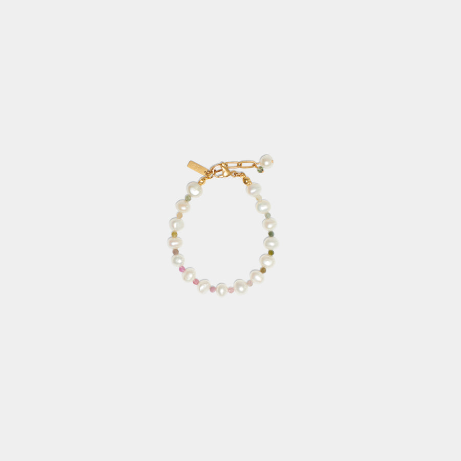 Gemstone Pearl Mix Bracelet